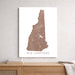 Map of New Hampshire on a white background
