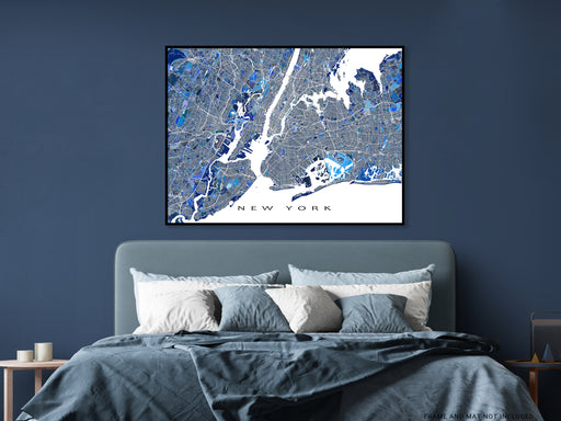 New York City map print by Maps As Art.