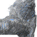 Topographic map of a mountainous region with blue water bodies