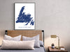 Newfoundland map print with a topographic landscape design by Maps As Art.