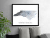 North Carolina state map print by Maps As Art.