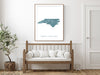 North Carolina state map print in Vintage by Maps As Art.