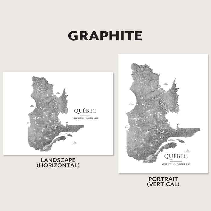 Quebec Map Print: Custom Topographic Province Wall Art Poster