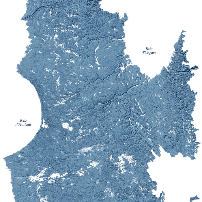 Quebec Map Print: Custom Topographic Province Wall Art Poster