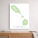 Map of St. Kitts and Nevis on a white background