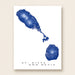 Map of St. Kitts and Nevis in blue on a white background
