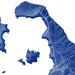Map of a region in blue on a white background