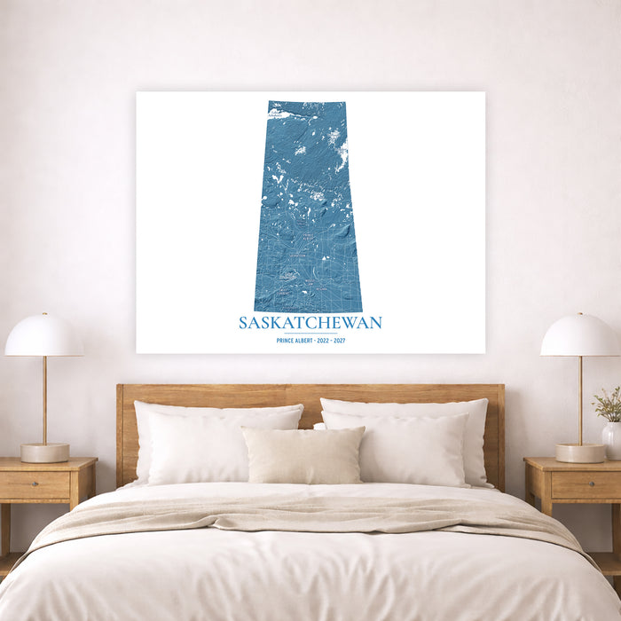 Saskatchewan Map Print: Custom Canada Province Wall Art Poster