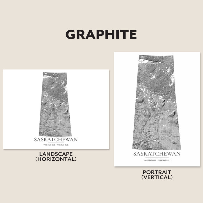 Saskatchewan Map Print: Custom Canada Province Wall Art Poster