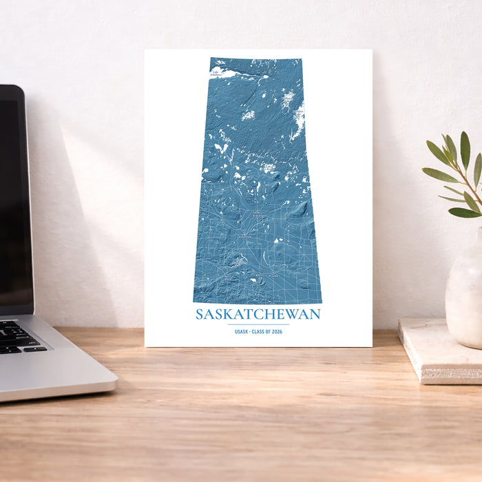 Saskatchewan Map Print: Custom Canada Province Wall Art Poster
