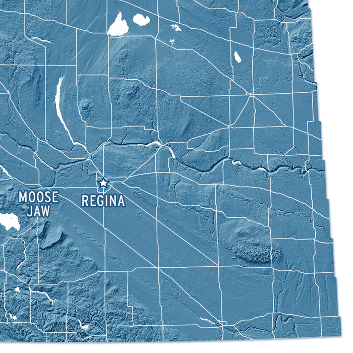 Saskatchewan Map Print: Custom Canada Province Wall Art Poster