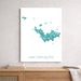 Map of Saint Barthélemy on a white background