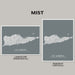Two map prints of St. Croix, US Virgin Islands, on a gray background with 'MIST' branding.