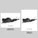 Two maps of St. Croix, US Virgin Islands, one in landscape and one in portrait orientation on a gray background.