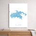 Map of St. John, U.S. Virgin Islands on a white background