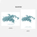 Two map designs of Saint John, United States Virgin Islands, on a white background with 'Marine' text above.