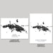 Two black and white maps of Saint Thomas, US Virgin Islands, one landscape and one portrait orientation, on a gray background.