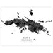 Map of Saint Thomas, US Virgin Islands in black on a white background