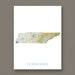 Map of Tennessee on a white background with 'TENNESSEE' text.