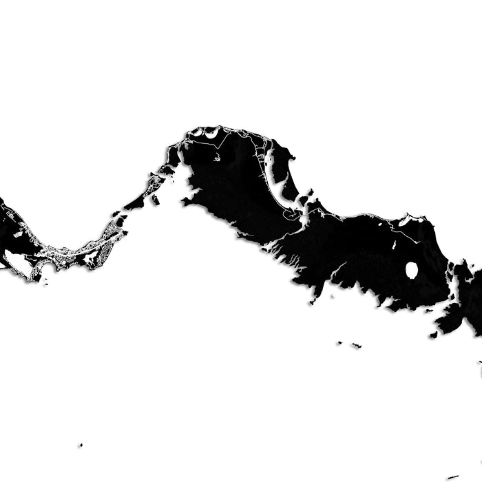 Grand Turk island map on a white background