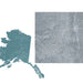 Map of Alaska with a close-up of a different area on a white background