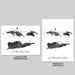 Two maps of US Virgin Islands, one landscape and one portrait, on a gray background.