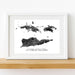 Framed map of US Virgin Islands on a white wall