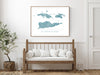 US Virgin Islands map print in Turquoise by Maps As Art.