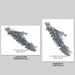 Two maps of Vancouver Island, one in landscape and one in portrait orientation, on a gray background.
