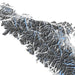 Topographic map with elevation details on a white background