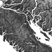 Topographic map of a region with detailed terrain features