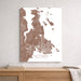 Map of Victoria, British Columbia on a white background