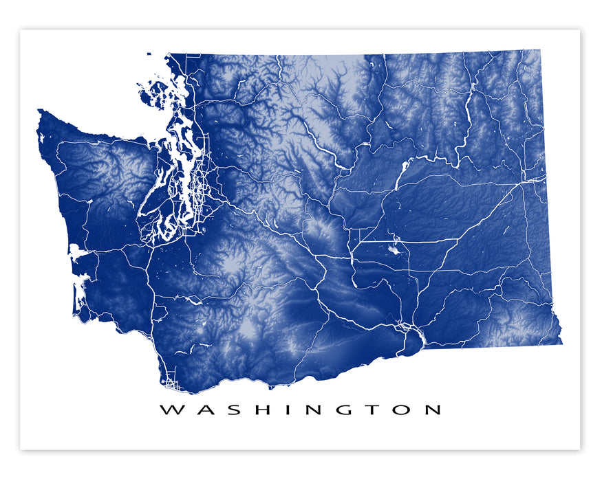 Wa State Rtpos Map Washington State Road Map Zoom Traveler's Rail Road Map Of The United