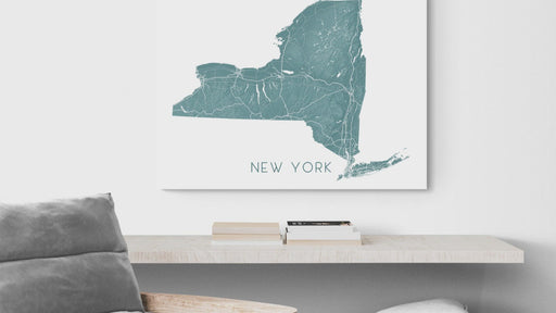 New York state map print video by Maps As Art.