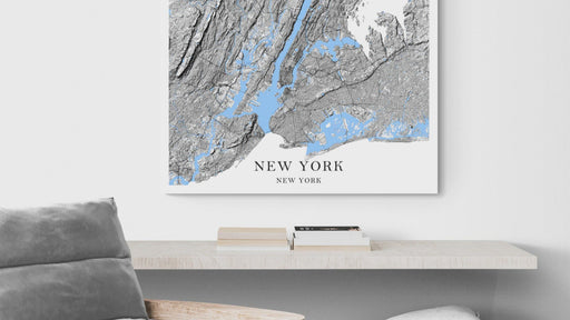 New York city map art print video designed by Maps As Art.