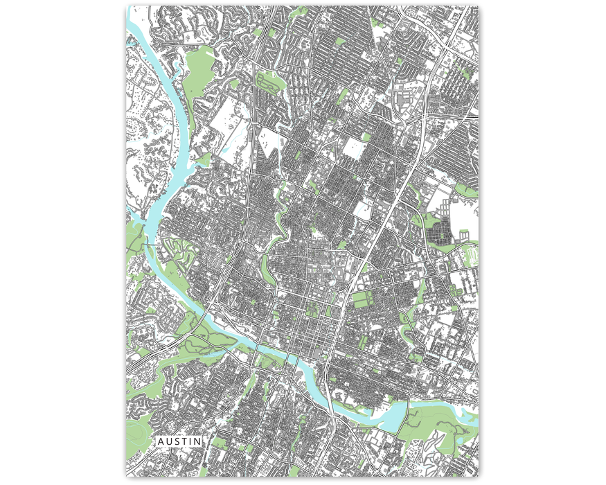 Printable Map Of Texas Austin