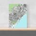 Barcelona map print with city buildings by Maps As Art.Barcelona map print with city buildings by Maps As Art.