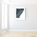 Barcelona, Spain map print with natural landscape and main roads in Slate designed by Maps As Art.