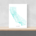 PLACE state map art print in a geometric minimalist style designed by Maps As Art.