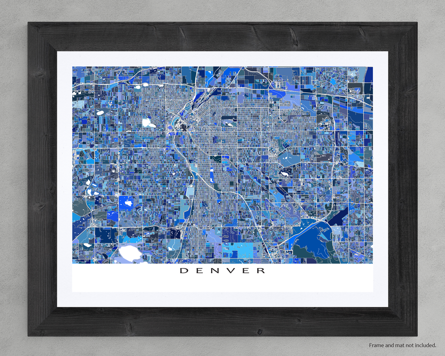 Denver Colorado Maps Denver Colorado USA And Surrounding Areas Shown