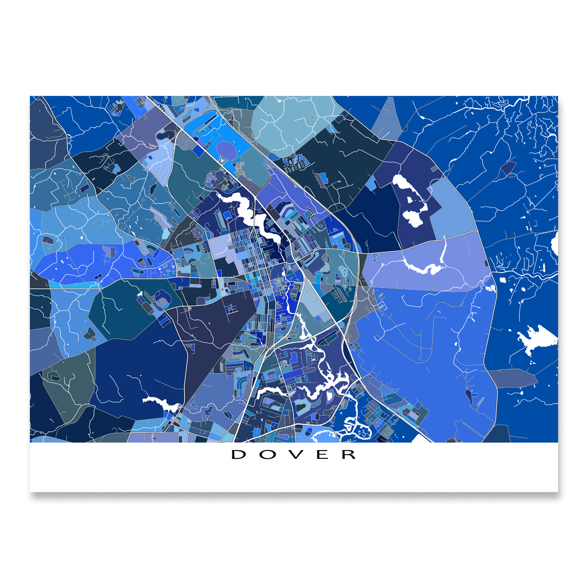 Dover Map Print Delaware USA Maps As Art Dover Map Print Delaware MapsAsArt 7 1200x1200 Crop Center 