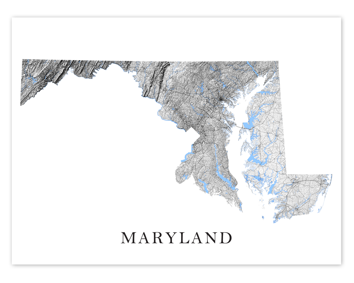 maryland-map-wall-art-print-poster-black-and-white-topographic-md-ro-maps-as-art
