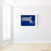 Massachusetts state map print with natural landscape in greyscale and a navy blue background designed by Maps As Art.