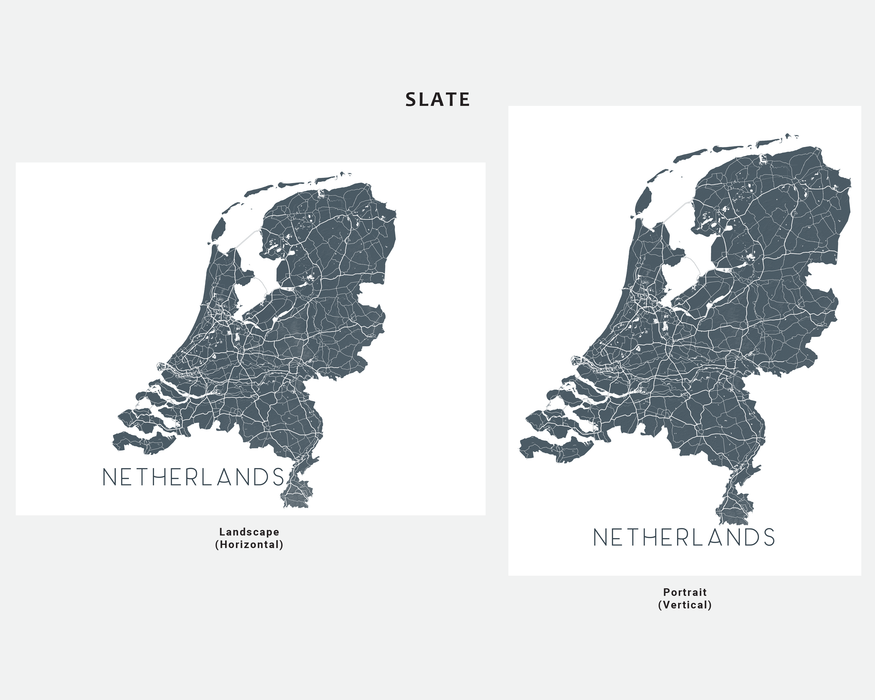 The Netherlands Map Print Poster, Nederland Holland Country Wall Art P ... The Netherlands Map Print Poster, Nederland Holland Country Wall Art P ...