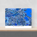 Riverside, California map art print in blue shapes designed by Maps As Art.