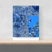Scottsdale, Arizona map art print in blue shapes designed by Maps As Art.